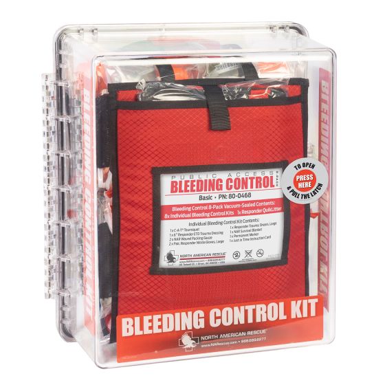 Wall Mount Bleeding Control 8-Pack Stations - Vacuum Sealed