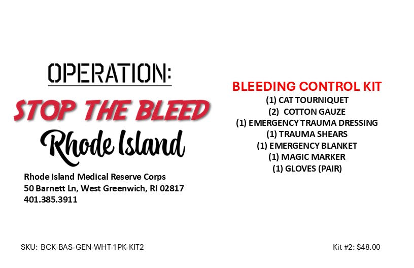 Stop the Bleed Kit #2 (Cat Tourniquet + Standard Gauze)