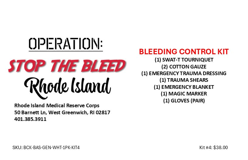 Stop the Bleed Kit #4 (SWAT-T + Cotton Gauze)
