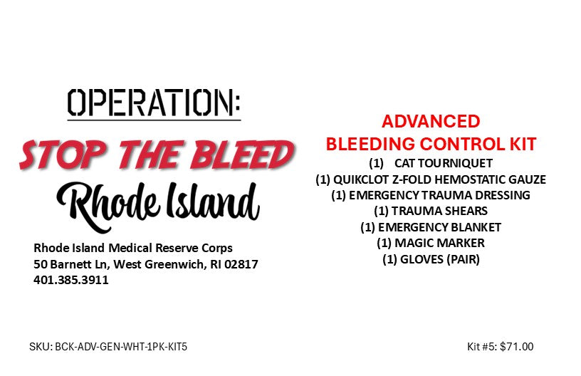 Stop the Bleed Kit #5 (Deluxe Kit)