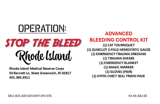 Stop the Bleed Kit #6 (Fire, Police & SWAT Kit)